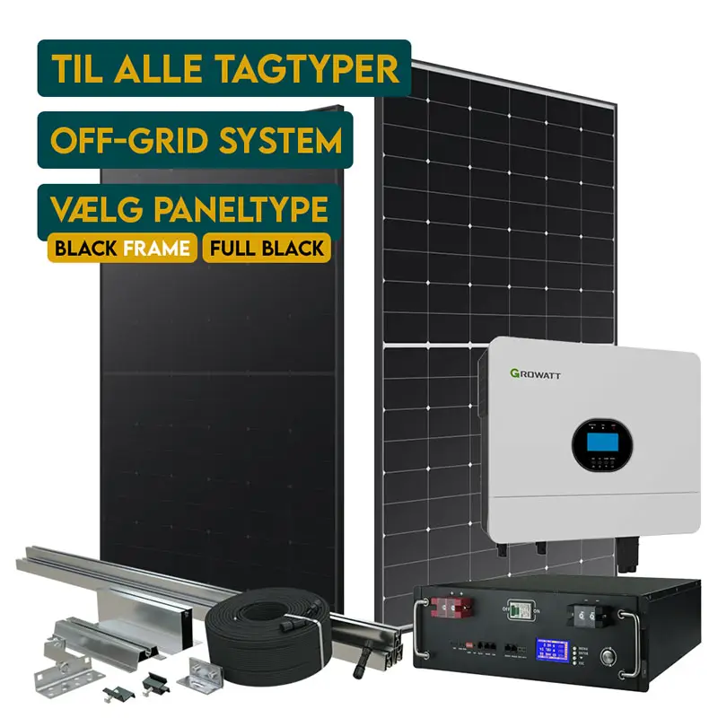 6Kw Off-Grid Growatt solcelleanlæg by NexaVolt Energy Solutions.