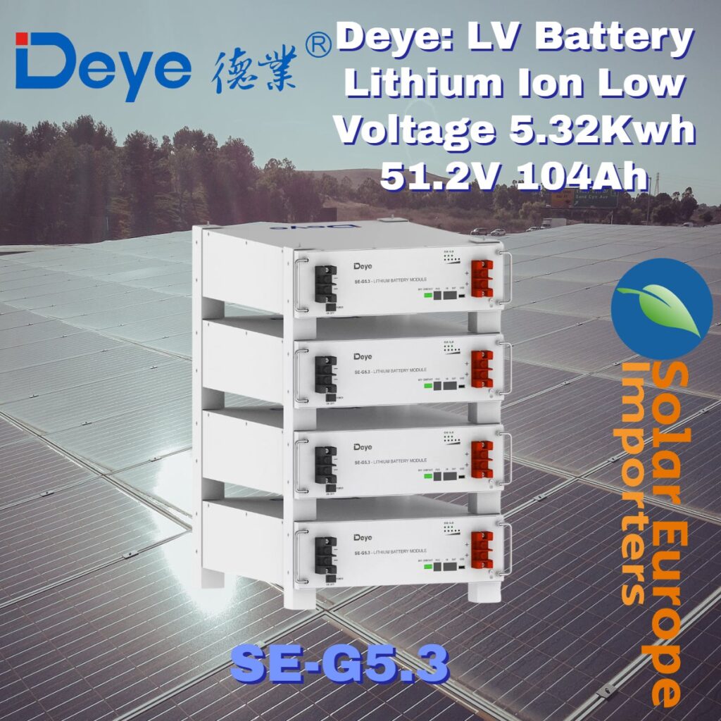 DEYE Low Voltage Lithium Ion by Nexavolt Energy