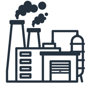 icon of a industrial factory we are using on our Solar products to the industrial sektior by NexaVolt Energy